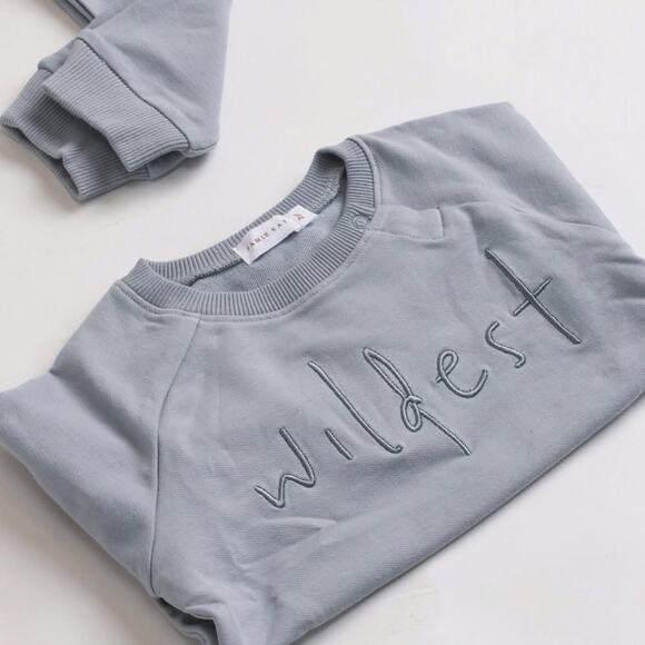 Jamie Kay Wildest Sweatshirt & Sweatpants Outfit Set Blue Size 8Y - Picture 12 of 16